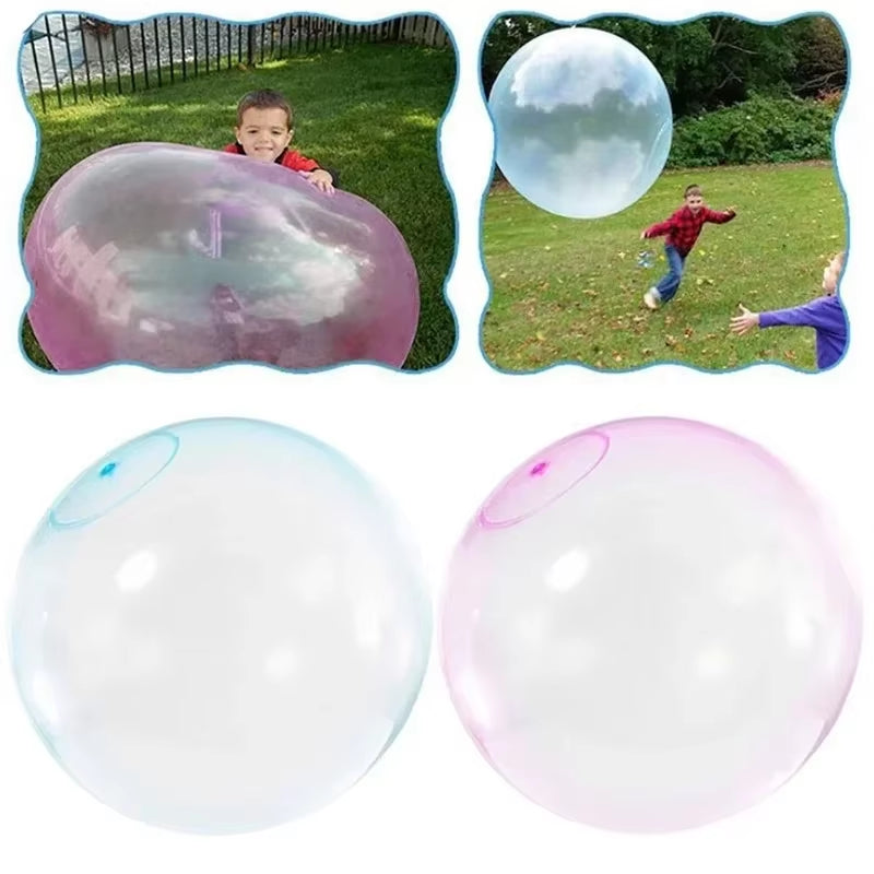 1PC- Bubble Ball for Summer Vocation on Beach Kids Children Outdoor Soft Air Water Filled Bubble Ball Blow up Balloon Toy Fun