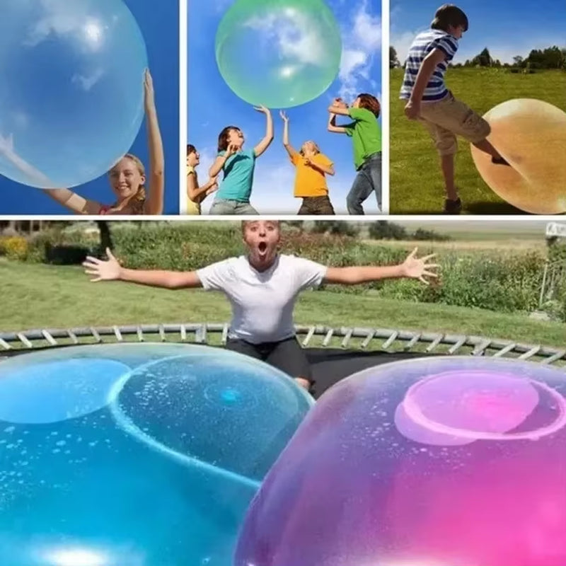 1PC- Bubble Ball for Summer Vocation on Beach Kids Children Outdoor Soft Air Water Filled Bubble Ball Blow up Balloon Toy Fun