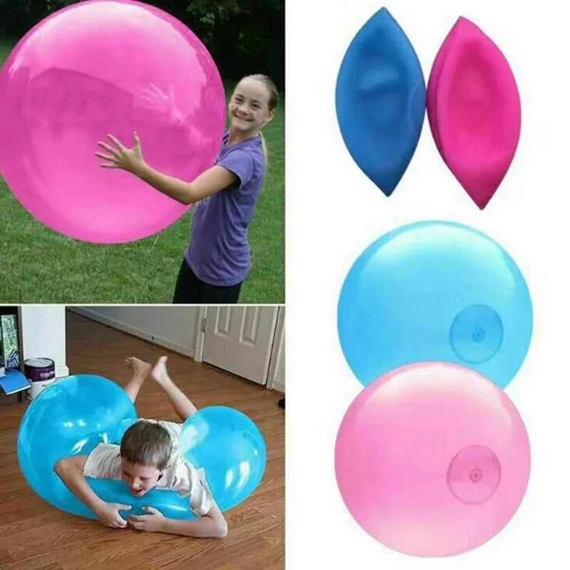 1PC- Bubble Ball for Summer Vocation on Beach Kids Children Outdoor Soft Air Water Filled Bubble Ball Blow up Balloon Toy Fun